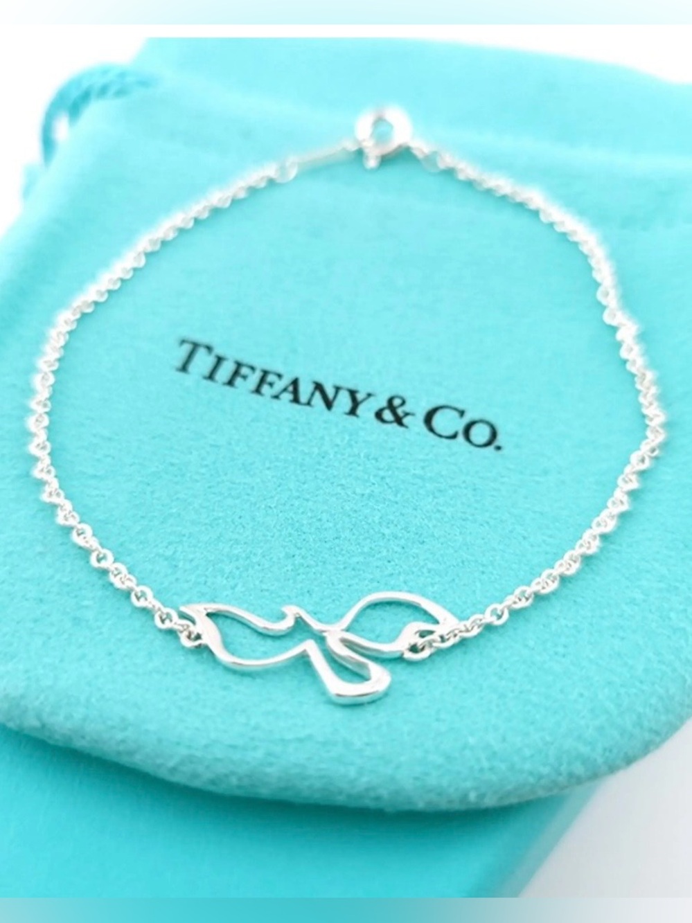 Rare Tiffany & Co Paloma Picasso Dove Bracelet Sterling Silver 7”